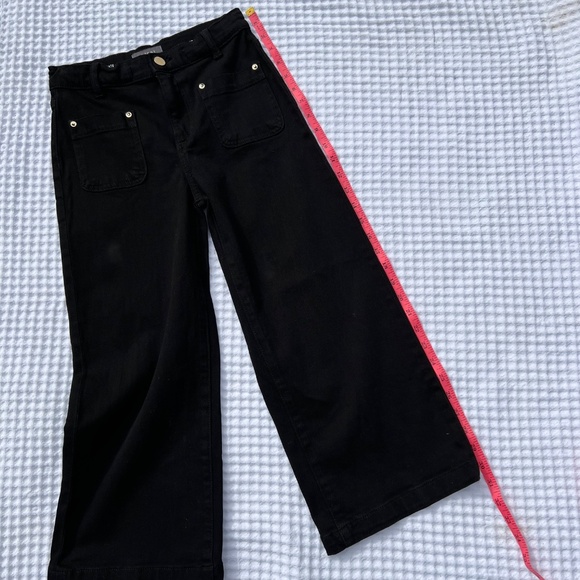 DL 1961 Lily Wide Leg Black Jeans - Picture 14 of 16